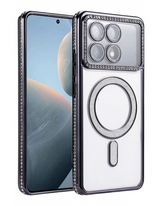 Newface Xiaomi Poco X6 Pro Joke Simli Magneticsafe Kılıf - Siyah