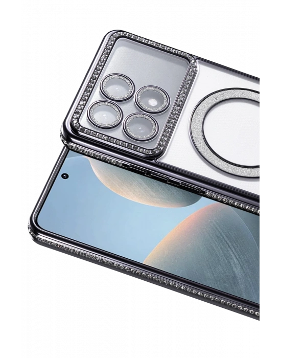 Newface Xiaomi Poco X6 Pro Joke Simli Magneticsafe Kılıf - Siyah