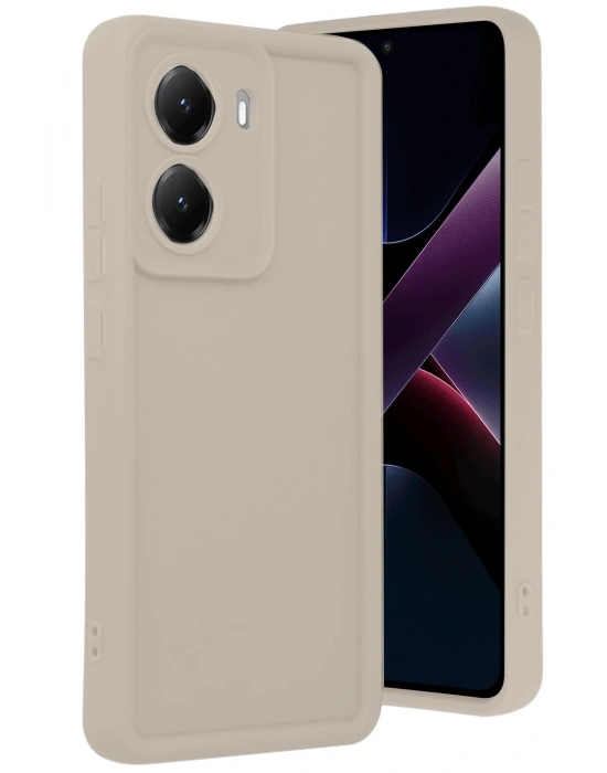 Newface Xiaomi Poco X7 Pro Viera Silikon - Krem