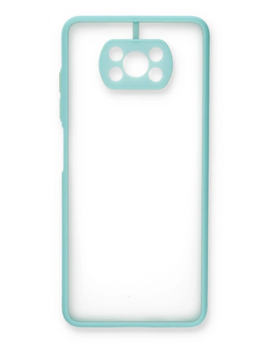 Newface Xiaomi Pocophone X3 Kılıf Montreal Silikon Kapak - Turkuaz