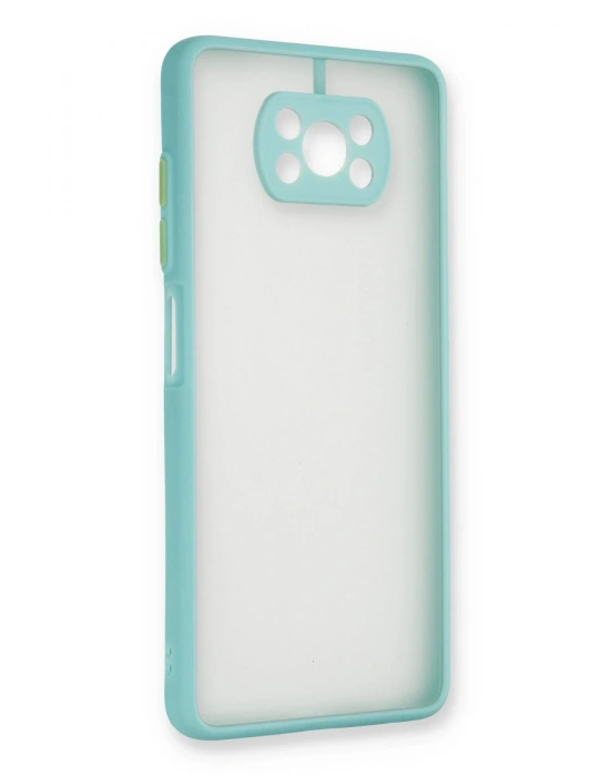 Newface Xiaomi Pocophone X3 Kılıf Montreal Silikon Kapak - Turkuaz