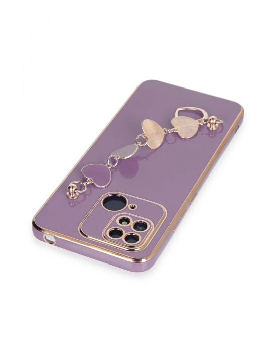 Newface Xiaomi Redmi 10C Kılıf Esila Silikon - Mor