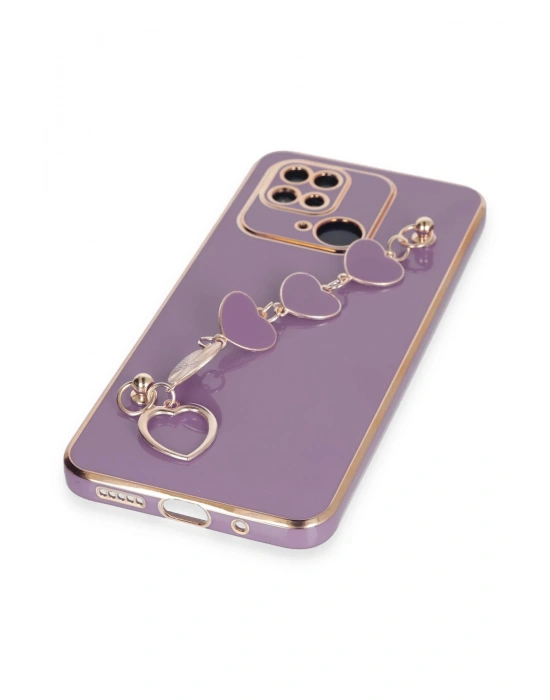 Newface Xiaomi Redmi 10C Kılıf Esila Silikon - Mor