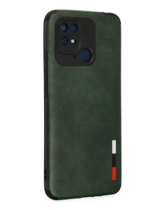 Newface Xiaomi Redmi 10C Kılıf Loop Deri Silikon - Yeşil