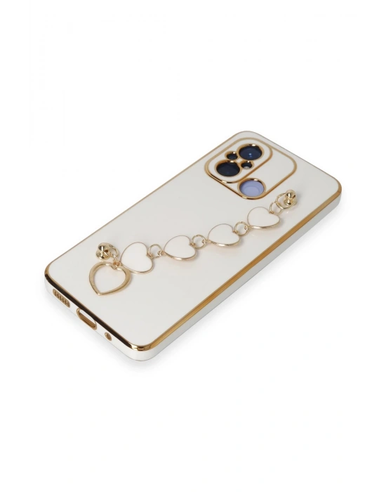 Newface Xiaomi Redmi 12C Kılıf Esila Silikon - Beyaz