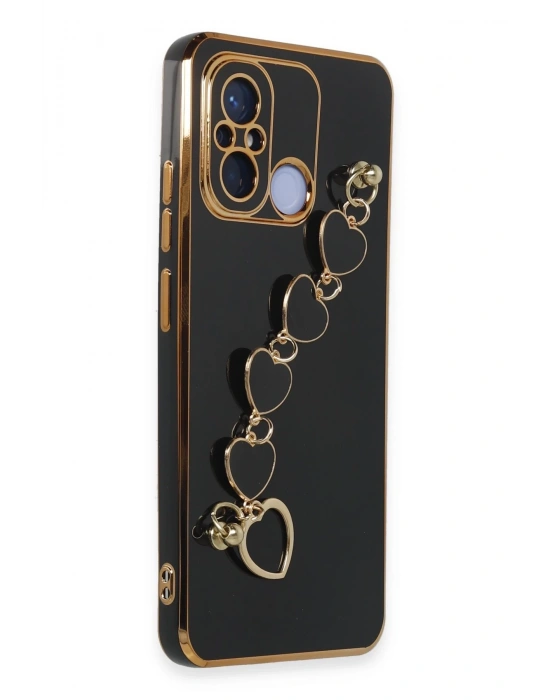 Newface Xiaomi Redmi 12C Kılıf Esila Silikon - Siyah