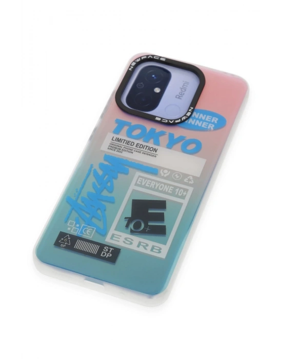 Newface Xiaomi Redmi 12C Kılıf Estoril Desenli Kapak - Estoril - 1