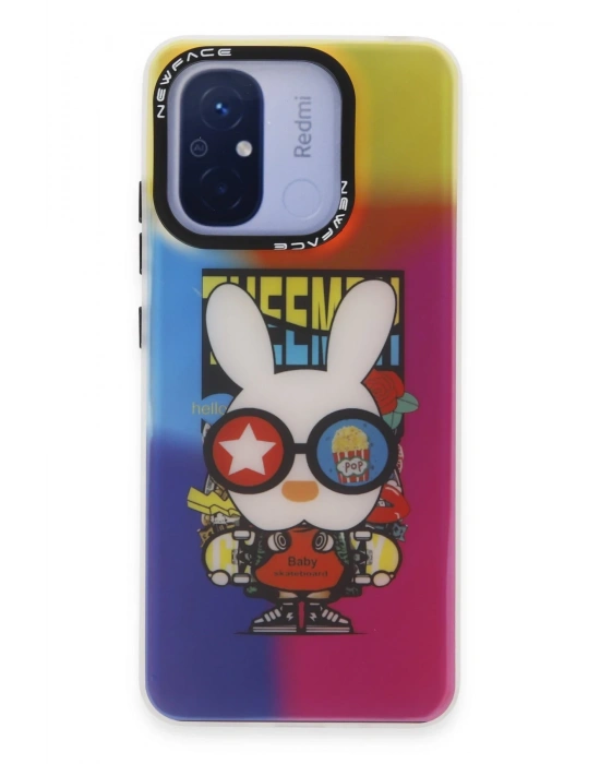 Newface Xiaomi Redmi 12C Kılıf Estoril Desenli Kapak - Estoril - 10