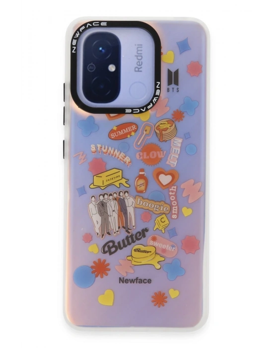 Newface Xiaomi Redmi 12C Kılıf Estoril Desenli Kapak - Estoril - 16