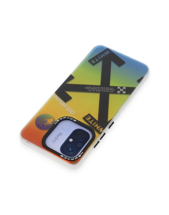 Newface Xiaomi Redmi 12C Kılıf Estoril Desenli Kapak - Estoril - 5