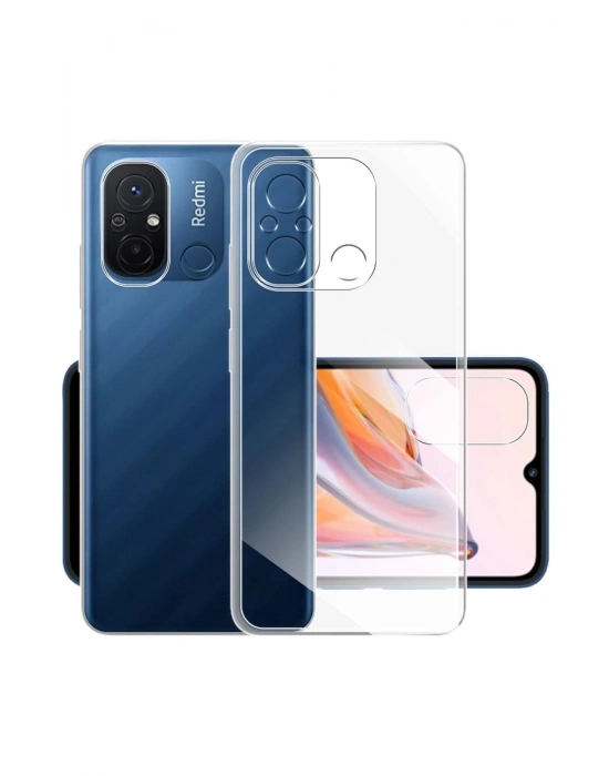 Newface Xiaomi Redmi 12C Kılıf Lüx Şeffaf Silikon