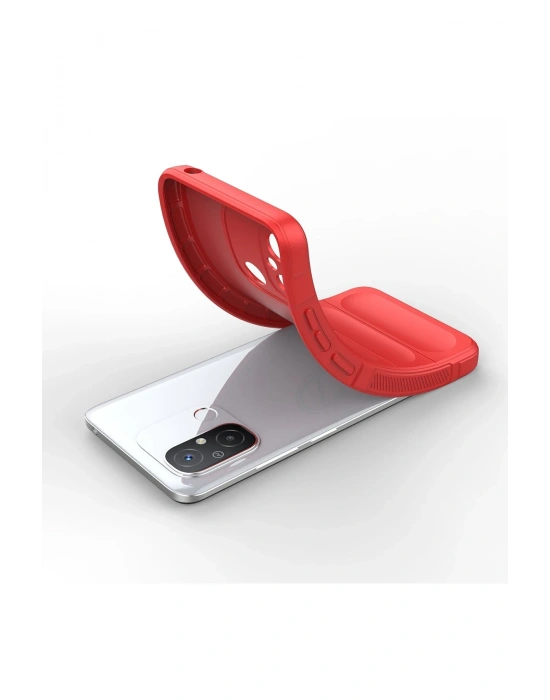 Newface Xiaomi Redmi 12C Kılıf Optimum Silikon - Kırmızı