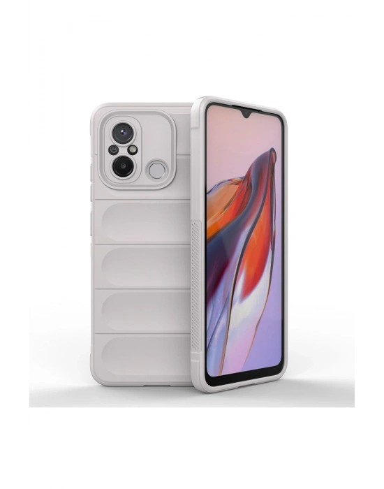 Newface Xiaomi Redmi 12C Kılıf Optimum Silikon - Krem