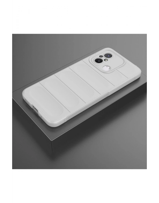 Newface Xiaomi Redmi 12C Kılıf Optimum Silikon - Krem