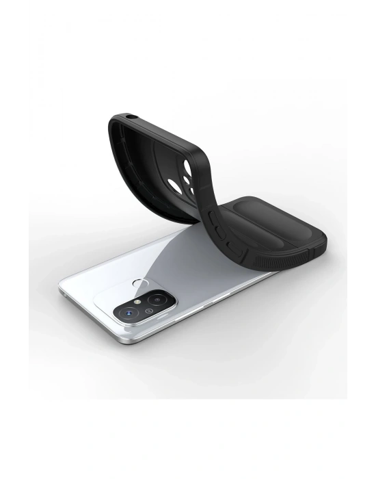 Newface Xiaomi Redmi 12C Kılıf Optimum Silikon - Siyah