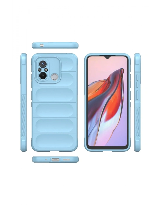 Newface Xiaomi Redmi 12C Kılıf Optimum Silikon - Sky Blue