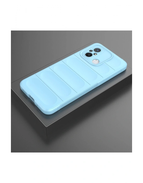 Newface Xiaomi Redmi 12C Kılıf Optimum Silikon - Sky Blue