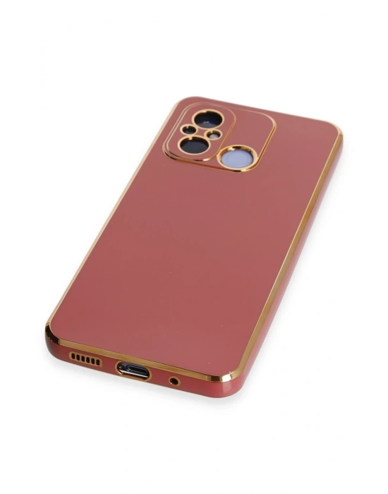 Newface Xiaomi Redmi 12C Kılıf Volet Silikon - Kırmızı