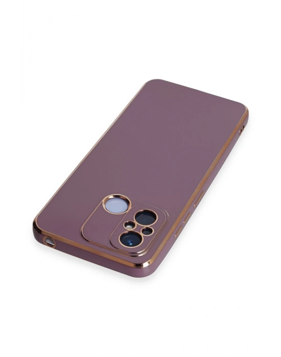 Newface Xiaomi Redmi 12C Kılıf Volet Silikon - Mor