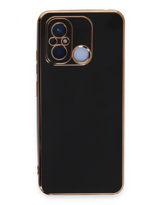 Newface Xiaomi Redmi 12C Kılıf Volet Silikon - Siyah