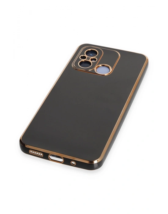 Newface Xiaomi Redmi 12C Kılıf Volet Silikon - Siyah