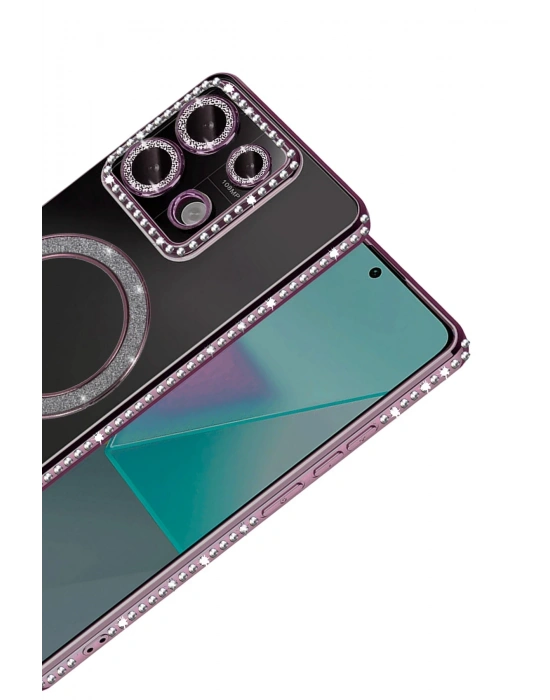 Newface Xiaomi Redmi 13C Joke Simli Magneticsafe Kılıf - Pembe