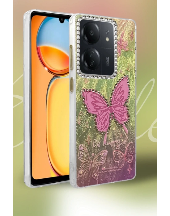 Newface Xiaomi Redmi 13C Kılıf Blade Aynalı Desenli Kapak - Desen 5