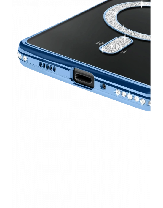 Newface Xiaomi Redmi 14C Joke Simli Magneticsafe Kılıf - Mavi