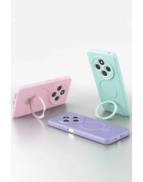 Newface Xiaomi Redmi 14C Regal Magsafe Standlı Kapak - Açık Pembe