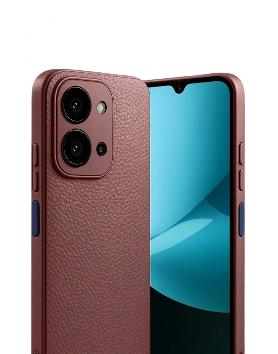 Newface Xiaomi Redmi 15C 4G Thermax Silikon Kılıf - Bordo