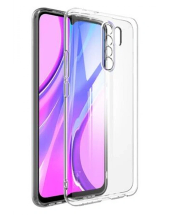 Newface Xiaomi Redmi 9 Kılıf Lüx Şeffaf Silikon - Şeffaf