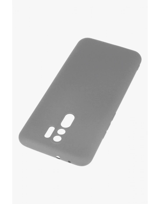 Newface Xiaomi Redmi 9 Kılıf Nano içi Kadife Silikon - Gri