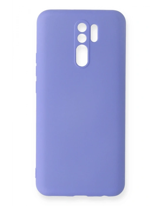 Newface Xiaomi Redmi 9 Kılıf Nano içi Kadife Silikon - Lila