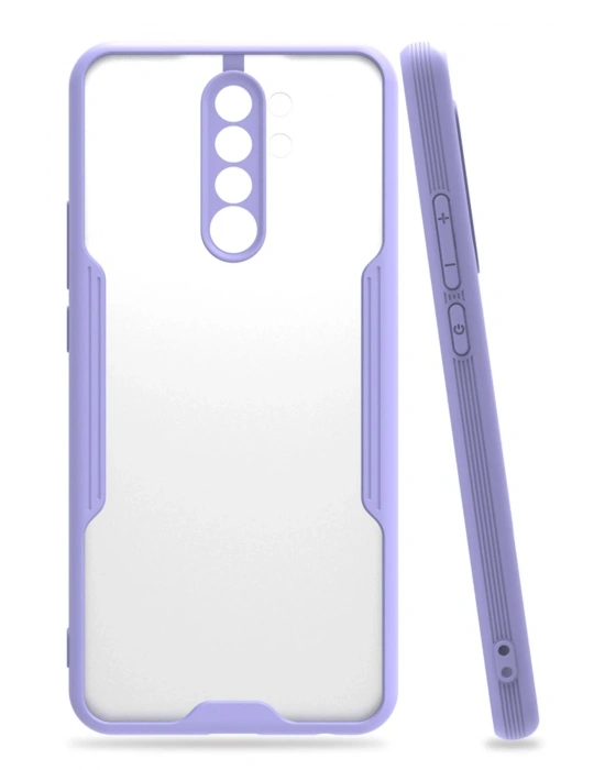 Newface Xiaomi Redmi 9 Kılıf Platin Silikon - Lila