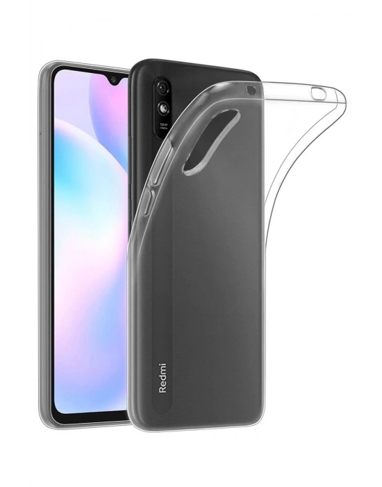 Newface Xiaomi Redmi 9A Kılıf Lüx Şeffaf Silikon - Şeffaf