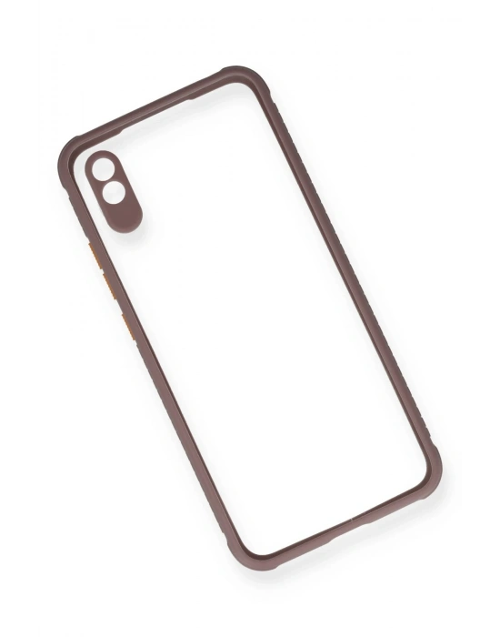 Newface Xiaomi Redmi 9A Kılıf Miami Şeffaf Silikon - Açık Mor