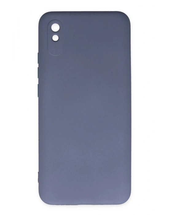 Newface Xiaomi Redmi 9A Kılıf Nano içi Kadife Silikon - Gri