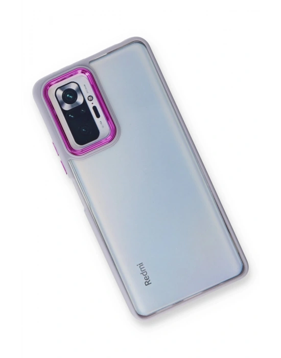 Newface Xiaomi Redmi Note 10 Pro Kılıf Dora Kapak - Lila