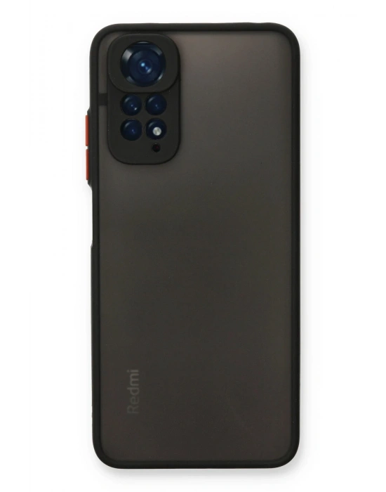 Newface Xiaomi Redmi Note 11 Kılıf Montreal Silikon Kapak - Siyah