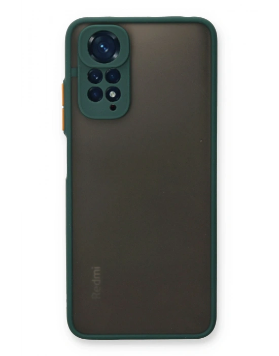 Newface Xiaomi Redmi Note 11 Kılıf Montreal Silikon Kapak - Yeşil