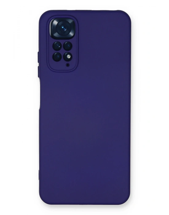 Newface Xiaomi Redmi Note 11 Kılıf Nano içi Kadife Silikon - Mor