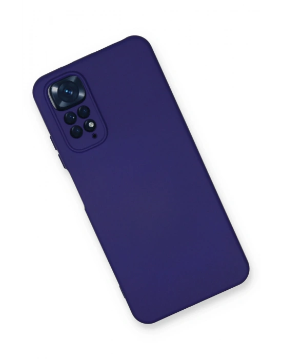 Newface Xiaomi Redmi Note 11 Kılıf Nano içi Kadife Silikon - Mor