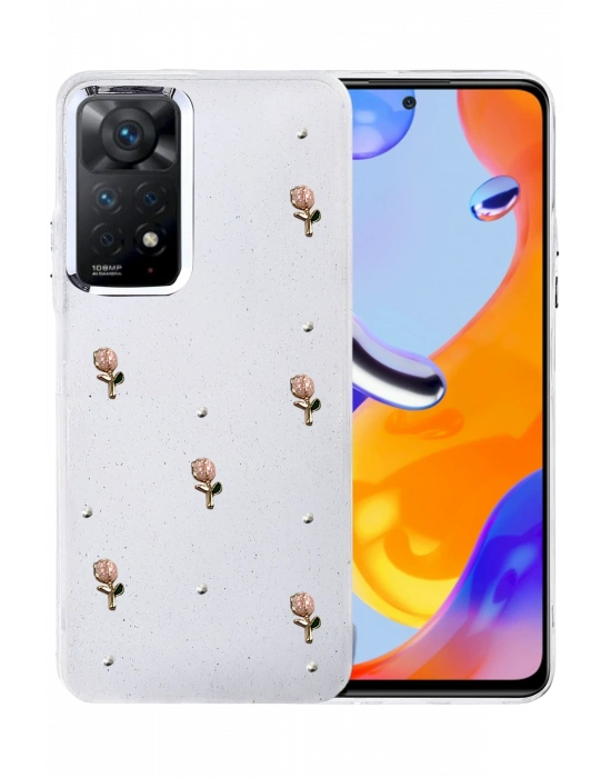 Newface Xiaomi Redmi Note 11 Pro Fiyonk Desenli Kapak - Desen 6