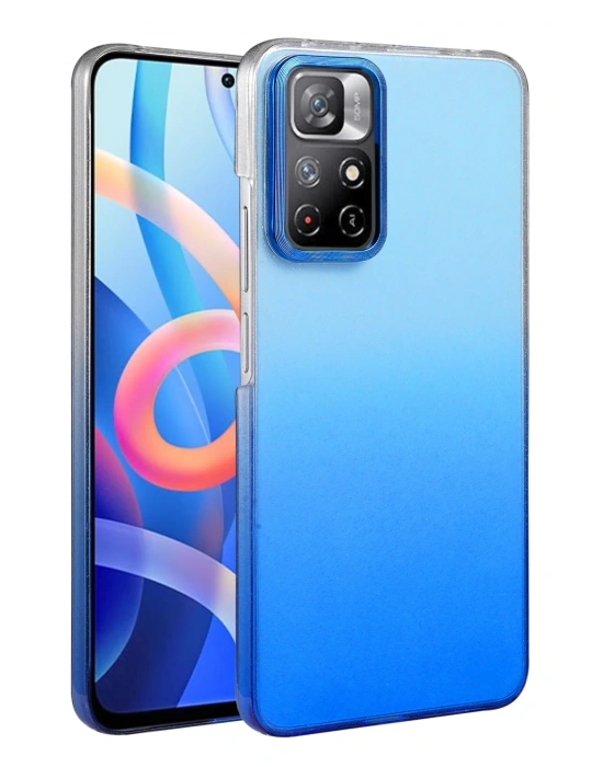 Newface Xiaomi Redmi Note 11 Pro Glossy Kapak - Mavi