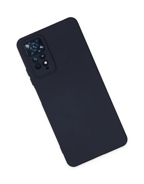 Newface Xiaomi Redmi Note 11 Pro Kılıf Nano içi Kadife Silikon - Lacivert