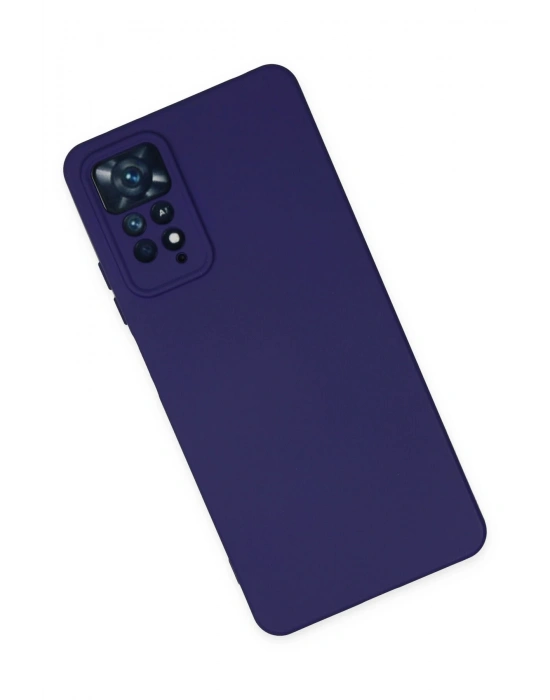 Newface Xiaomi Redmi Note 11 Pro Kılıf Nano içi Kadife Silikon - Mor