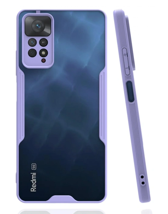 Newface Xiaomi Redmi Note 11 Pro Kılıf Platin Silikon - Lila