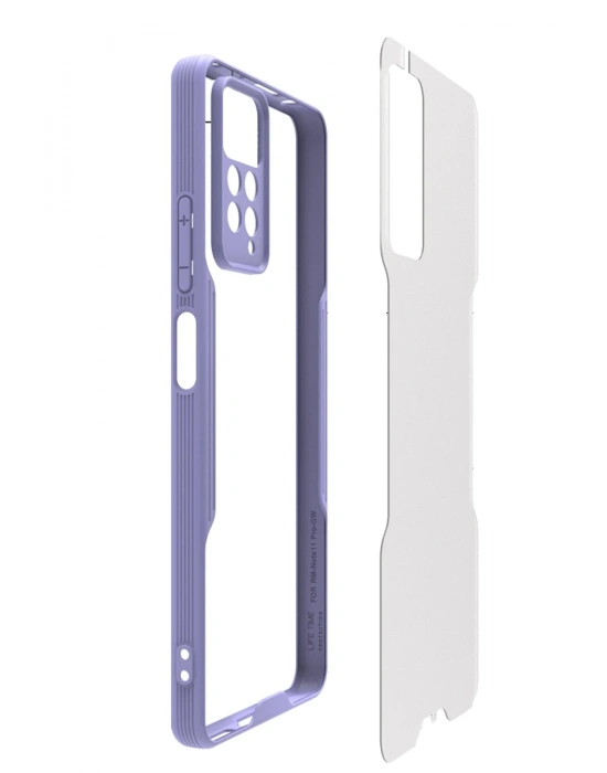 Newface Xiaomi Redmi Note 11 Pro Kılıf Platin Silikon - Lila