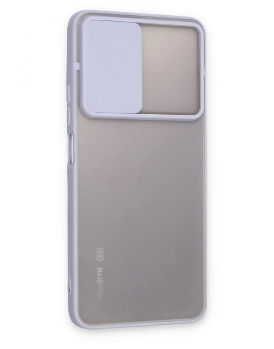 Newface Xiaomi Redmi Note 11 Pro Plus 5G Kılıf Palm Buzlu Kamera Sürgülü Silikon - Lila