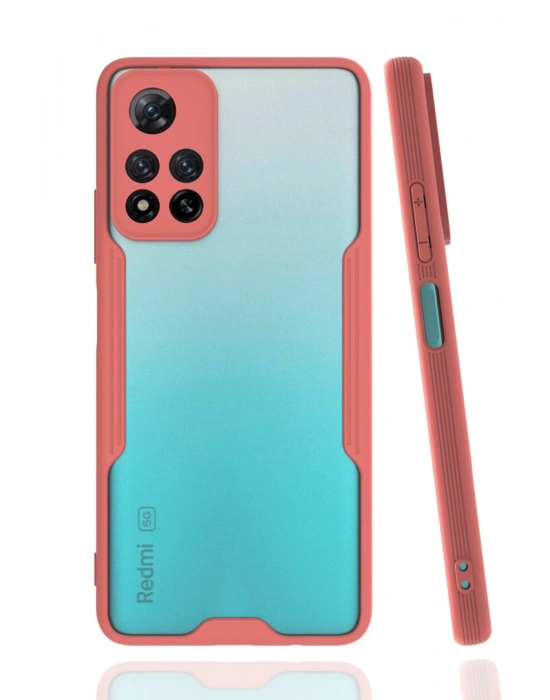 Newface Xiaomi Redmi Note 11 Pro Plus 5G Kılıf Platin Silikon - Pembe